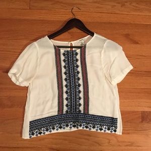 Cute white tunic top